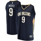 Camiseta Darius Morris 9 New Orleans Pelicans Icon Edition Armada Hombre